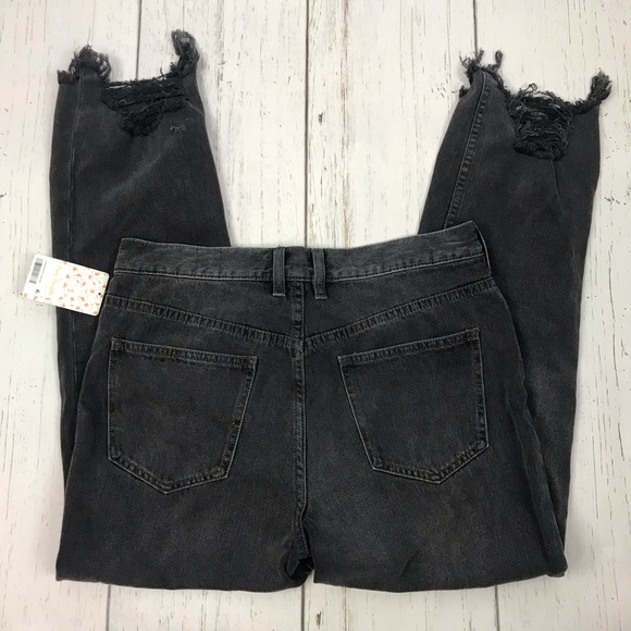 NWT Free People Chewed Up Straight Leg Jeans - Picture 5 of 6